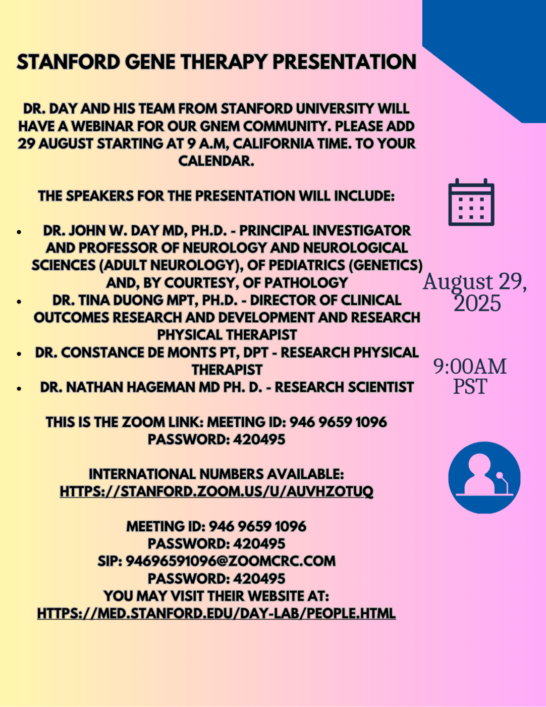 Stanford Presentation